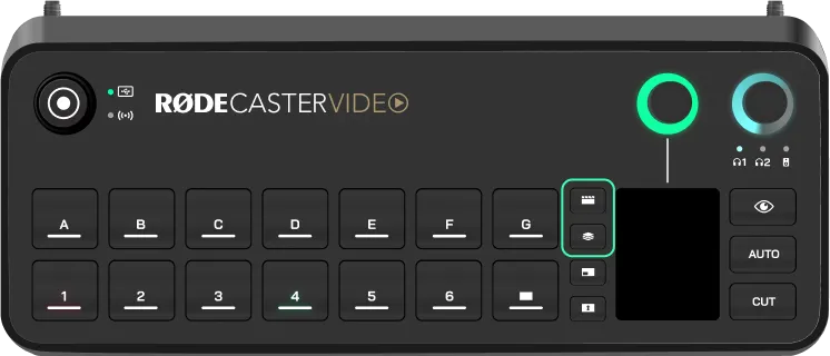 RØDECaster Video contextual bank switching